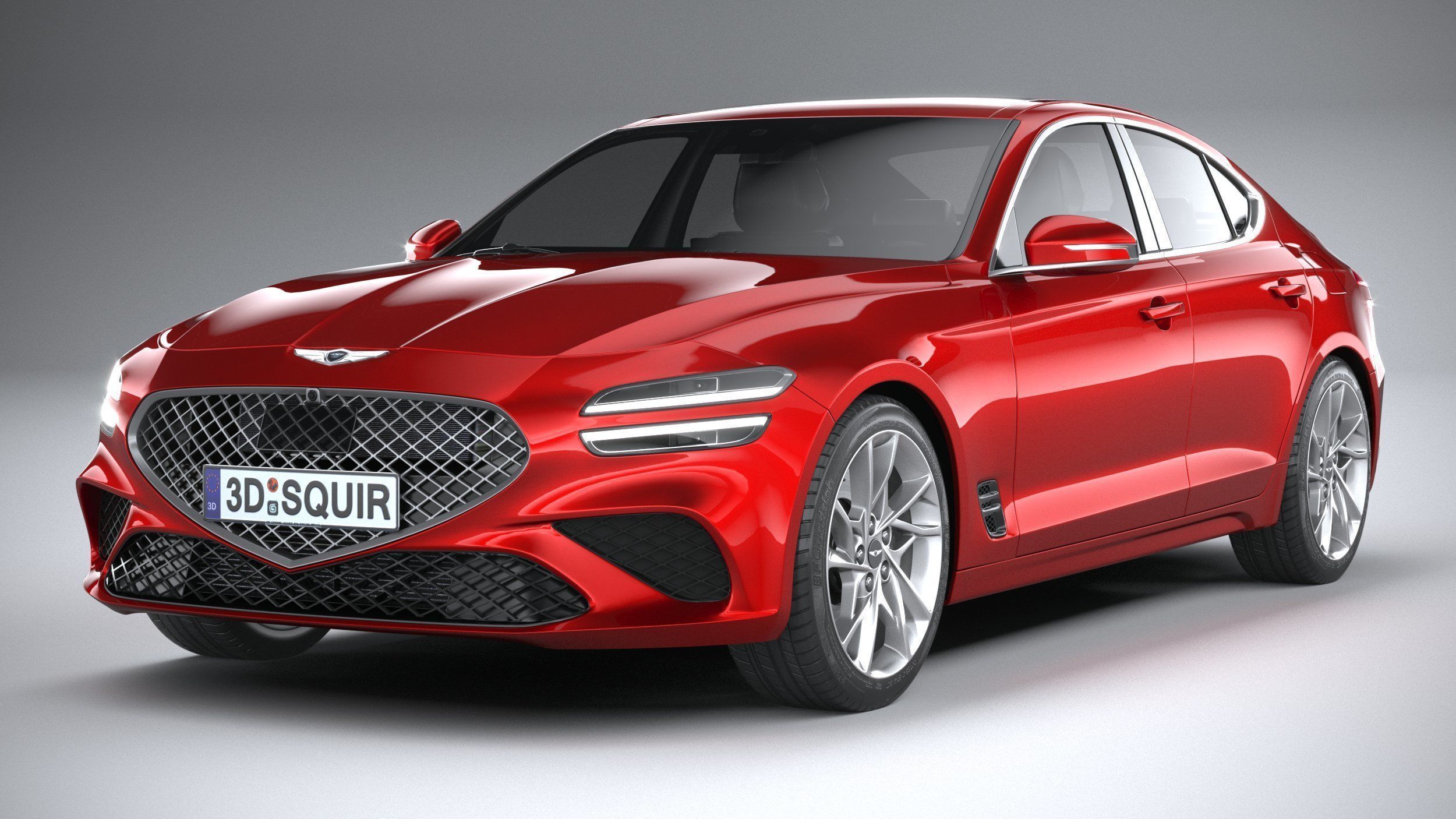 Genesis G70 2022 3D model_2