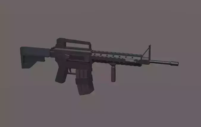 M4A1 Carbine Kit Low Poly Game Ready