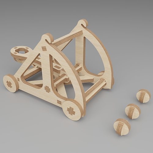 Plywood constructor - catapult 3D print model