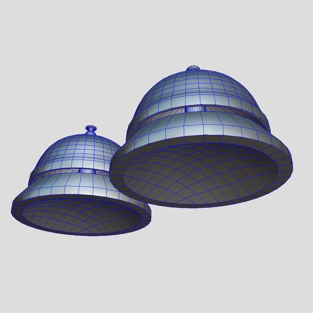 Reception Bell Low-poly 3D model_10