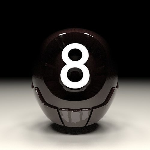 Keychain Fortnite 8 Ball 3D Model  Ready to Print 3D print model