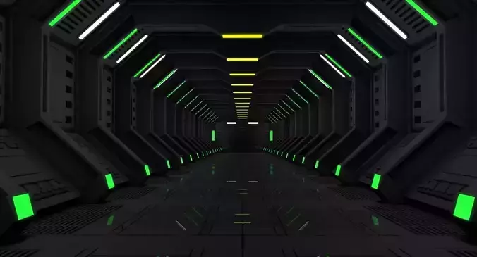 Sci Fi Spaceship Corridor