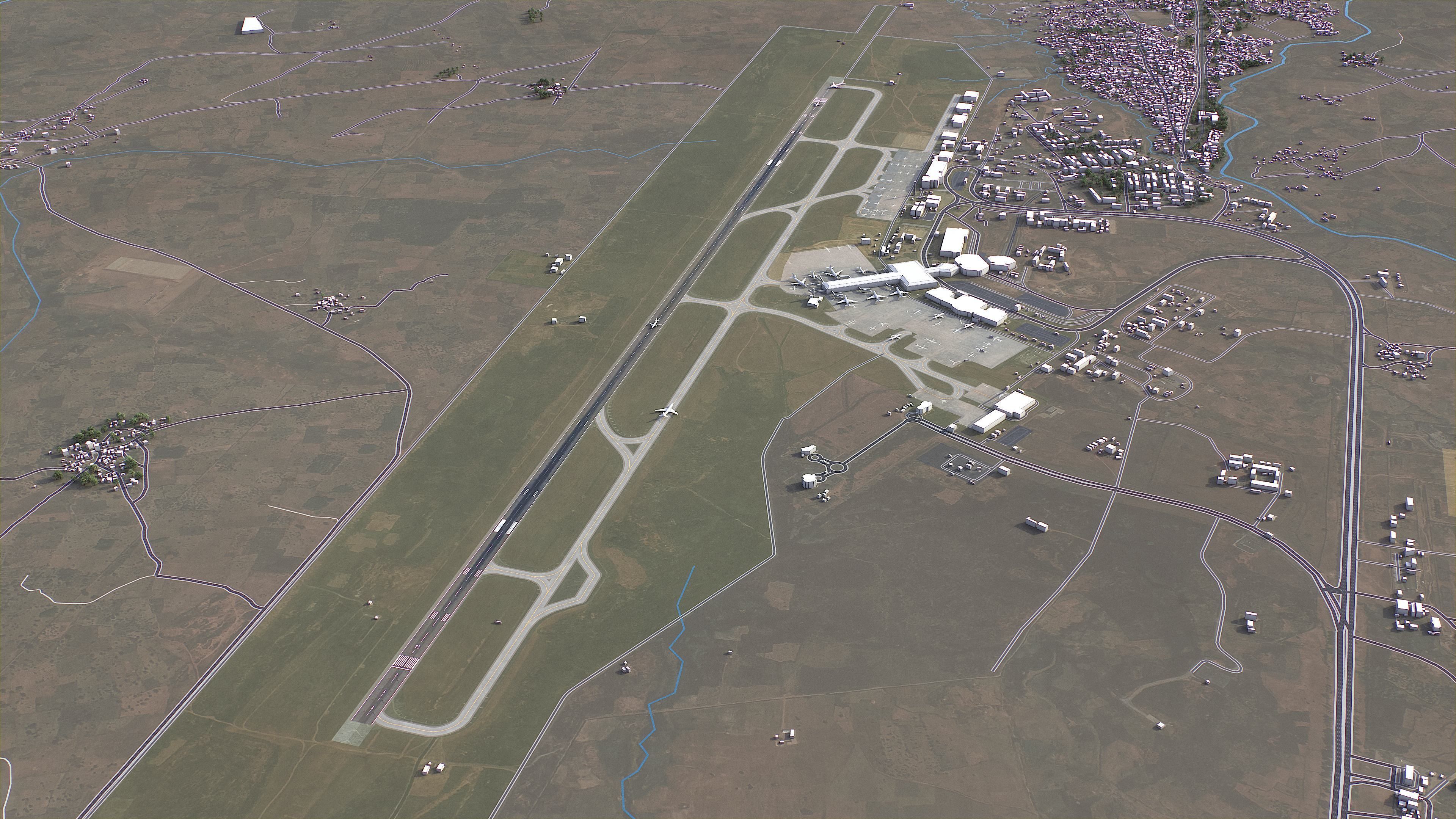 Abuja - 3D City Model Low-poly 3D model_15