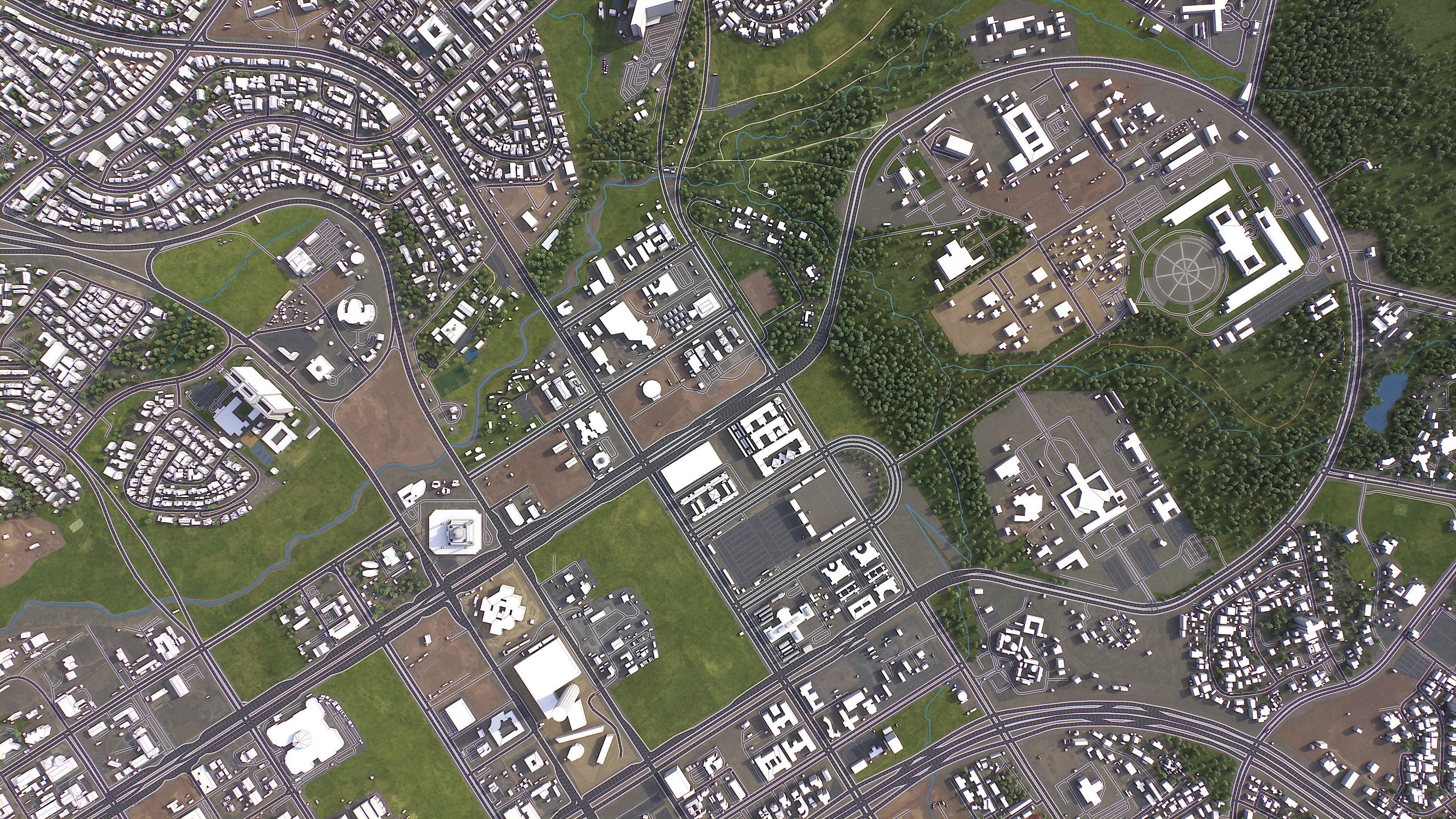 Abuja - 3D City Model Low-poly 3D model_11