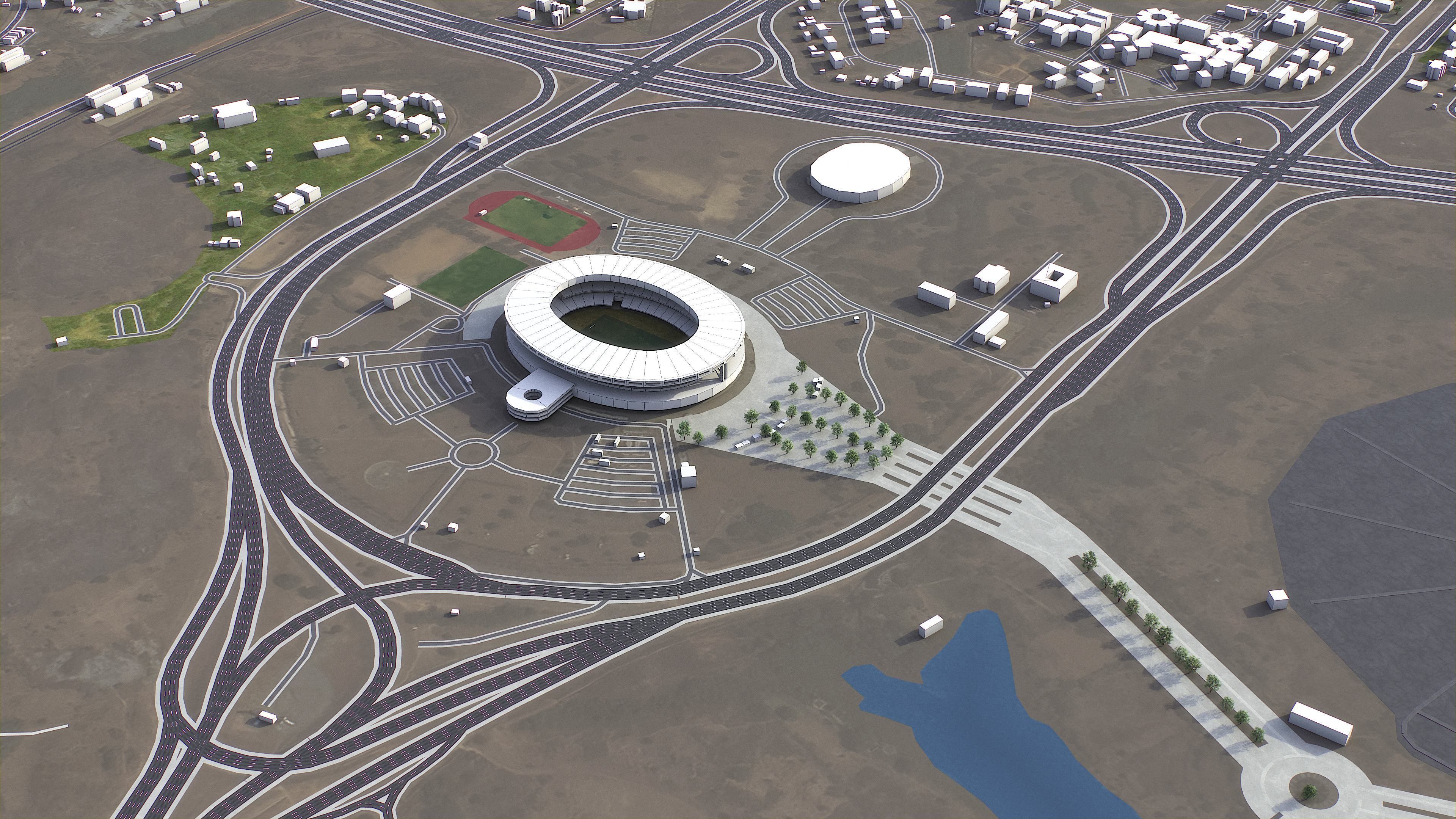 Abuja - 3D City Model Low-poly 3D model_5