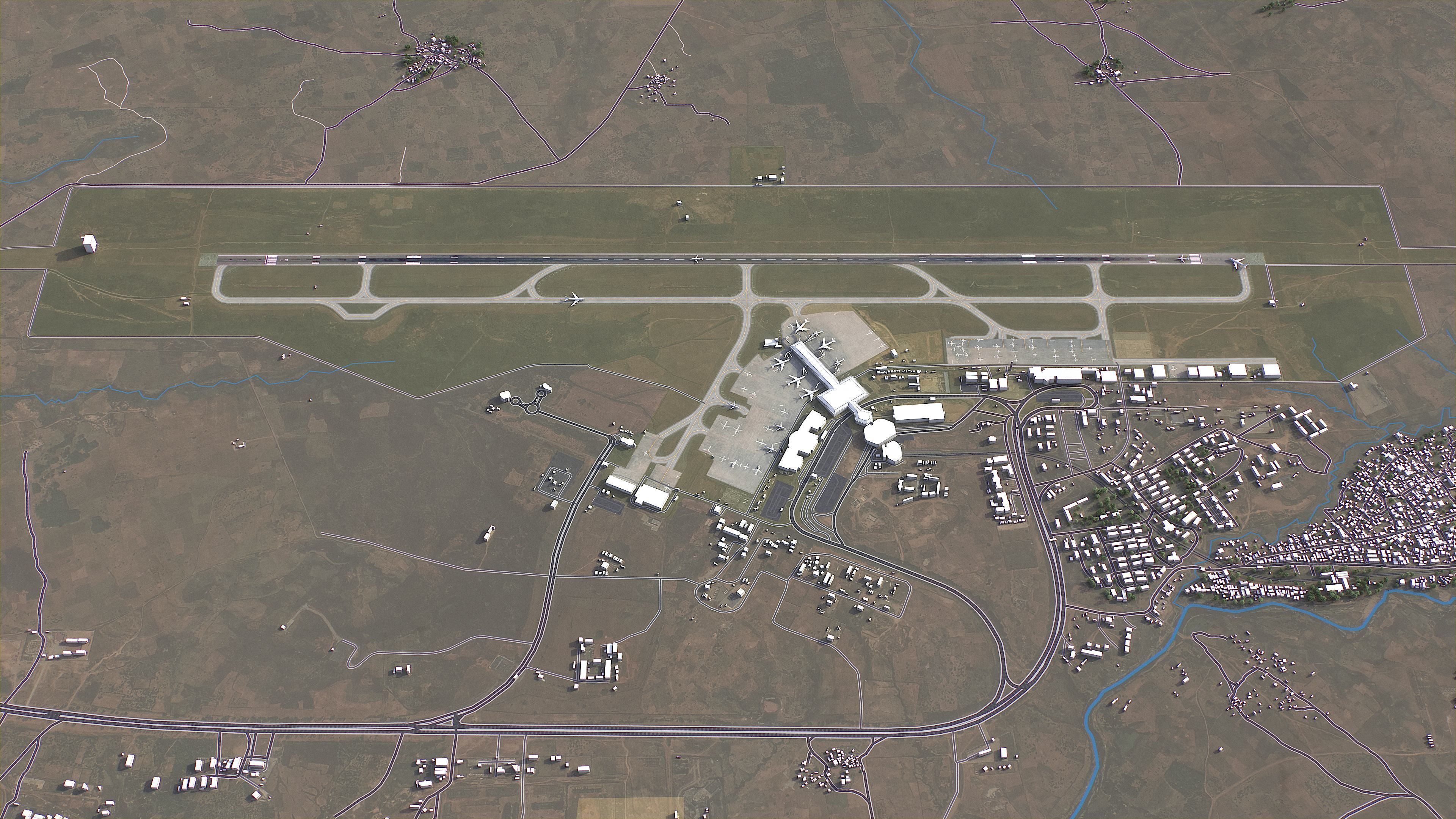 Abuja - 3D City Model Low-poly 3D model_14