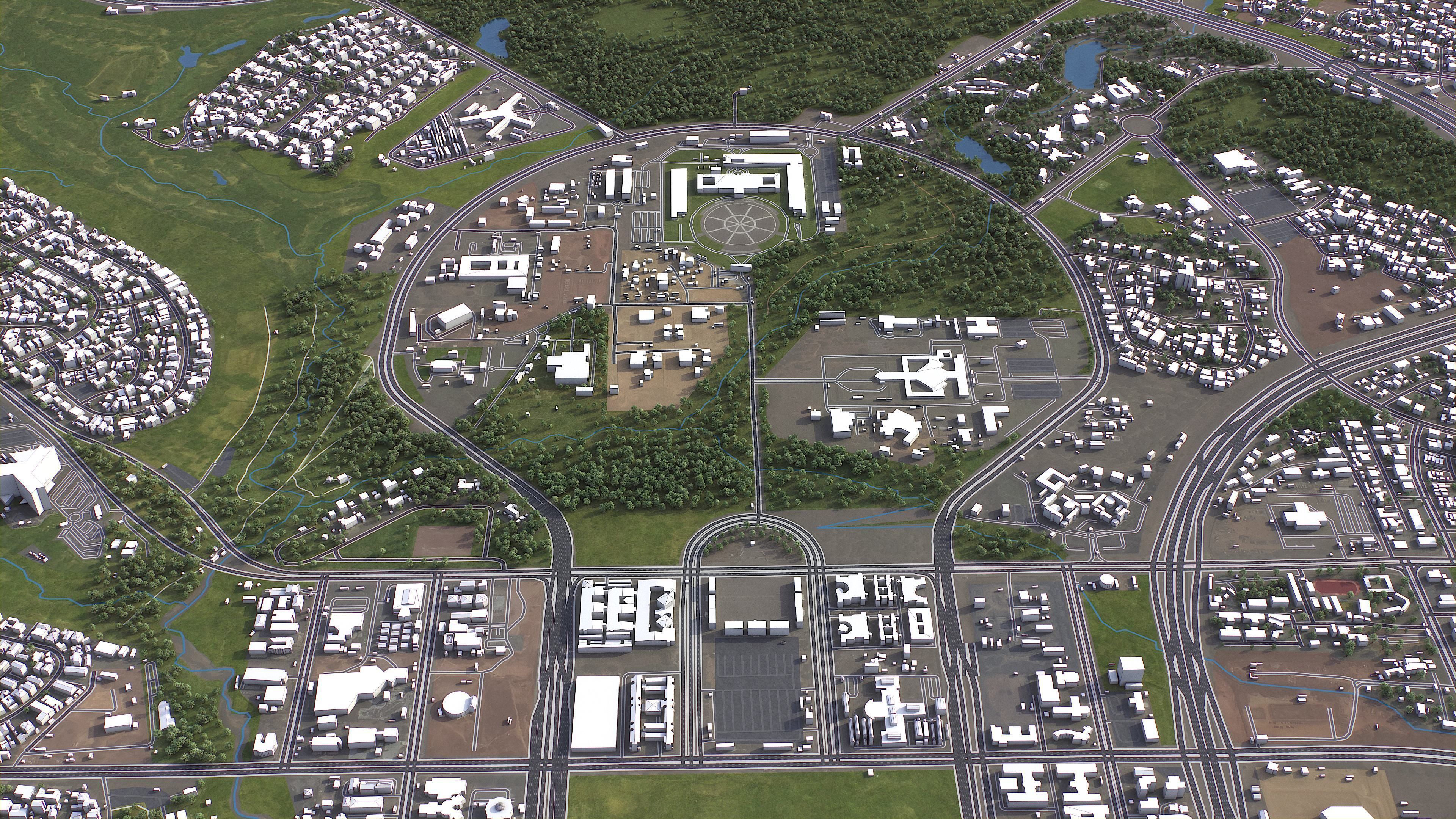 Abuja - 3D City Model Low-poly 3D model_4