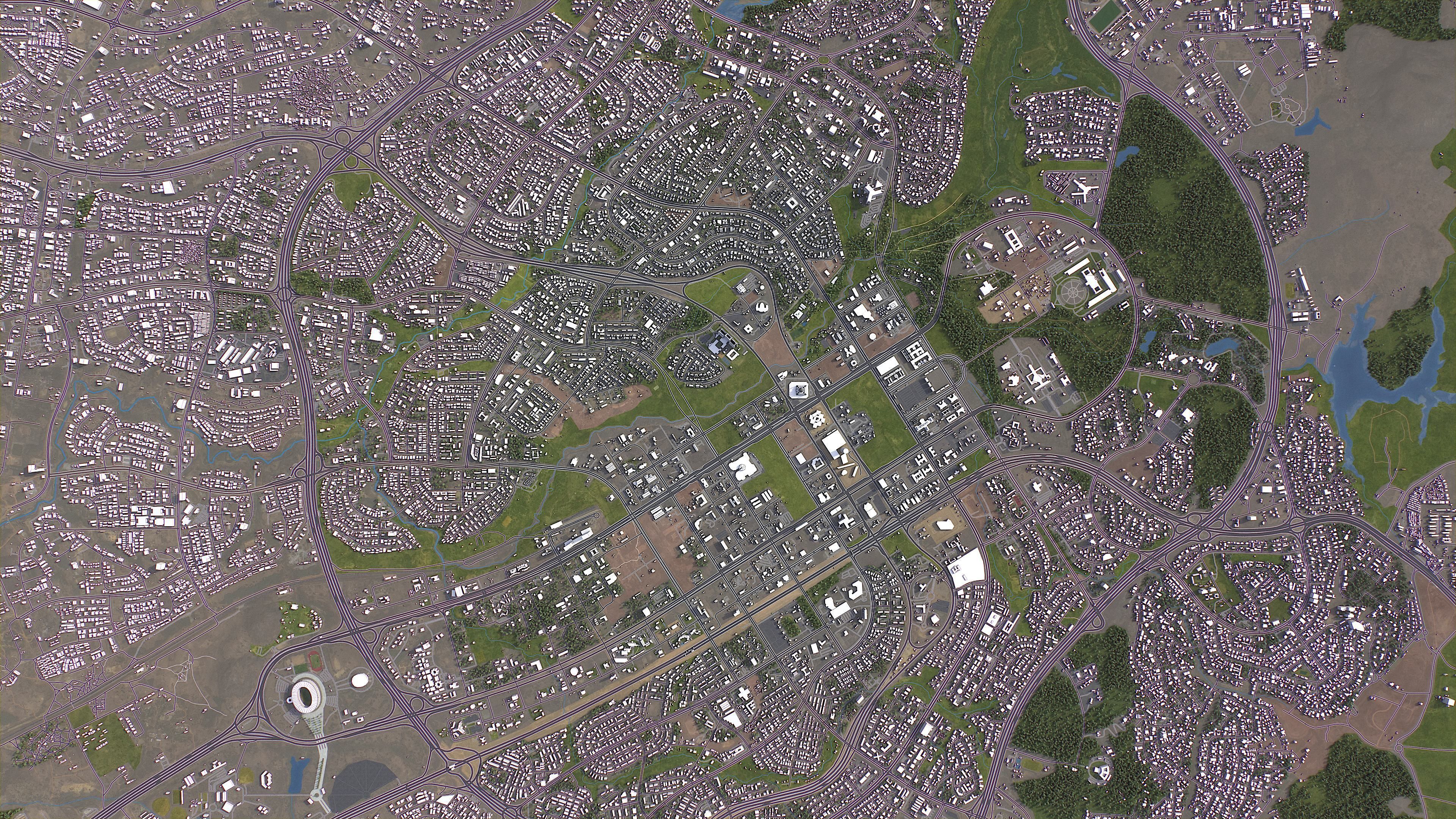 Abuja - 3D City Model Low-poly 3D model_12