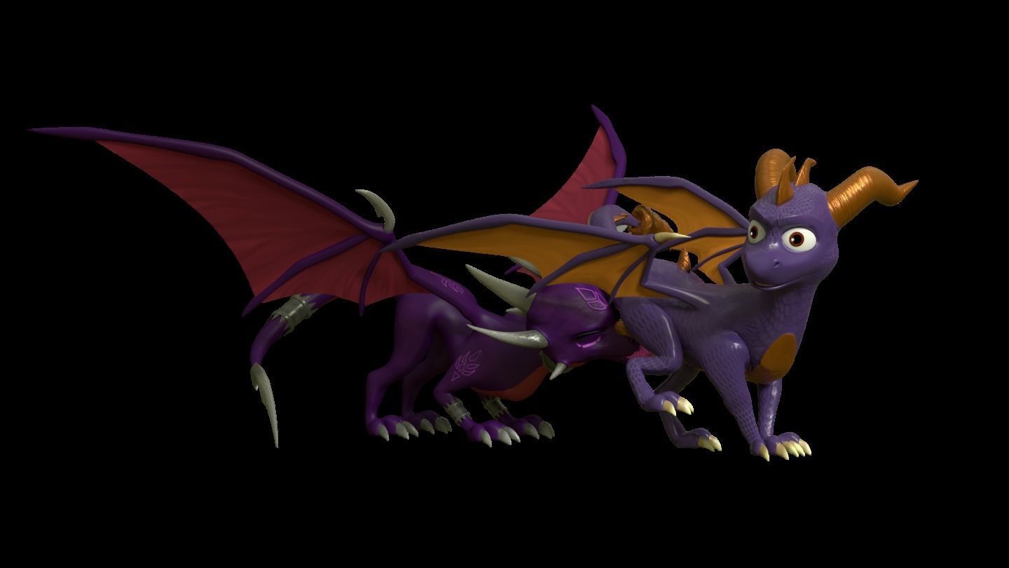 Cynder the Dragon Model 3D model_3
