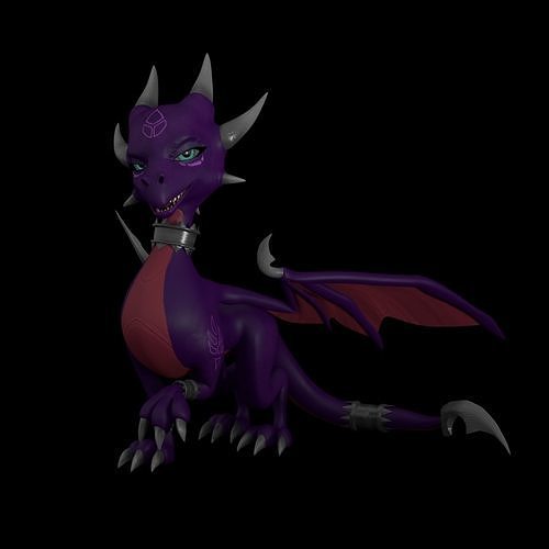 Cynder the Dragon Model 3D model