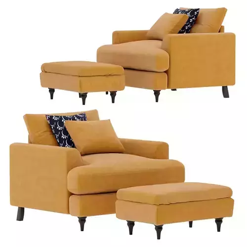 Joules dfs armchair velvet