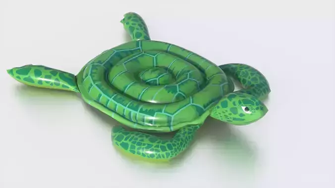 POOL FLOAT TURTLE Low-poly 3D model