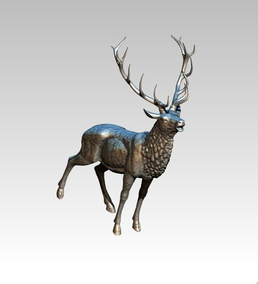 Deer High Detailed full body 3D print model_1