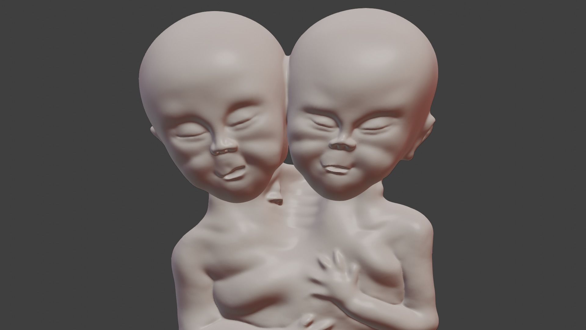 Siamese Twin Fetus 3D print model_7