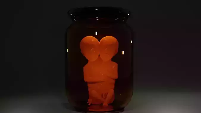 Siamese Twin Fetus 3D print model
