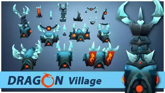 Dragon RTS Fantasy Buildings