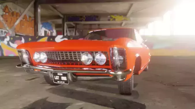 Riviera Buick 1963 model lowpoly