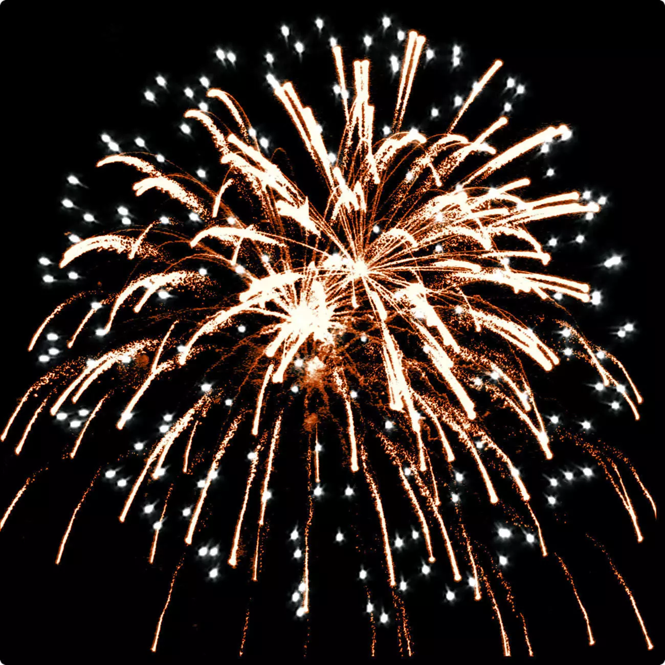 green1test firework in night sky 3D model_0