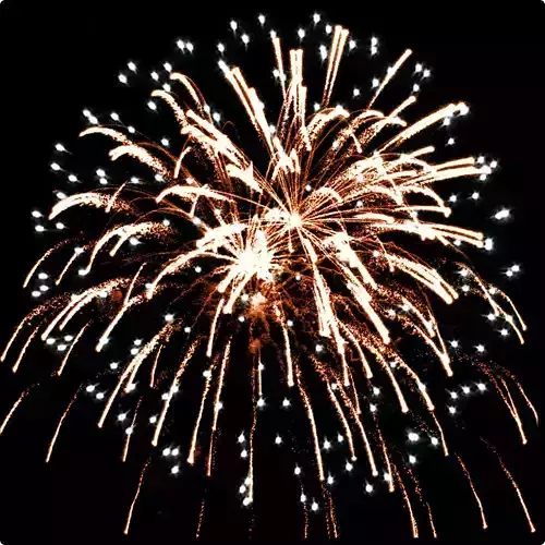 green1test firework in night sky