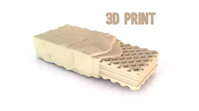 Chocolate wafer crunch 3d printable model 3D print model