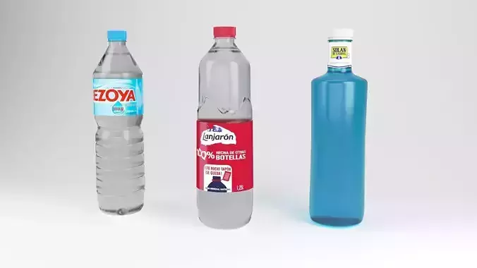Water Bottles 3D model