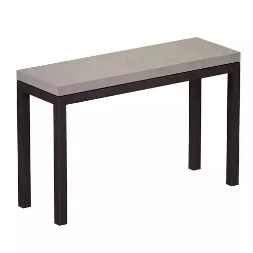 Parsons Concrete Top Dark Steel Base Console