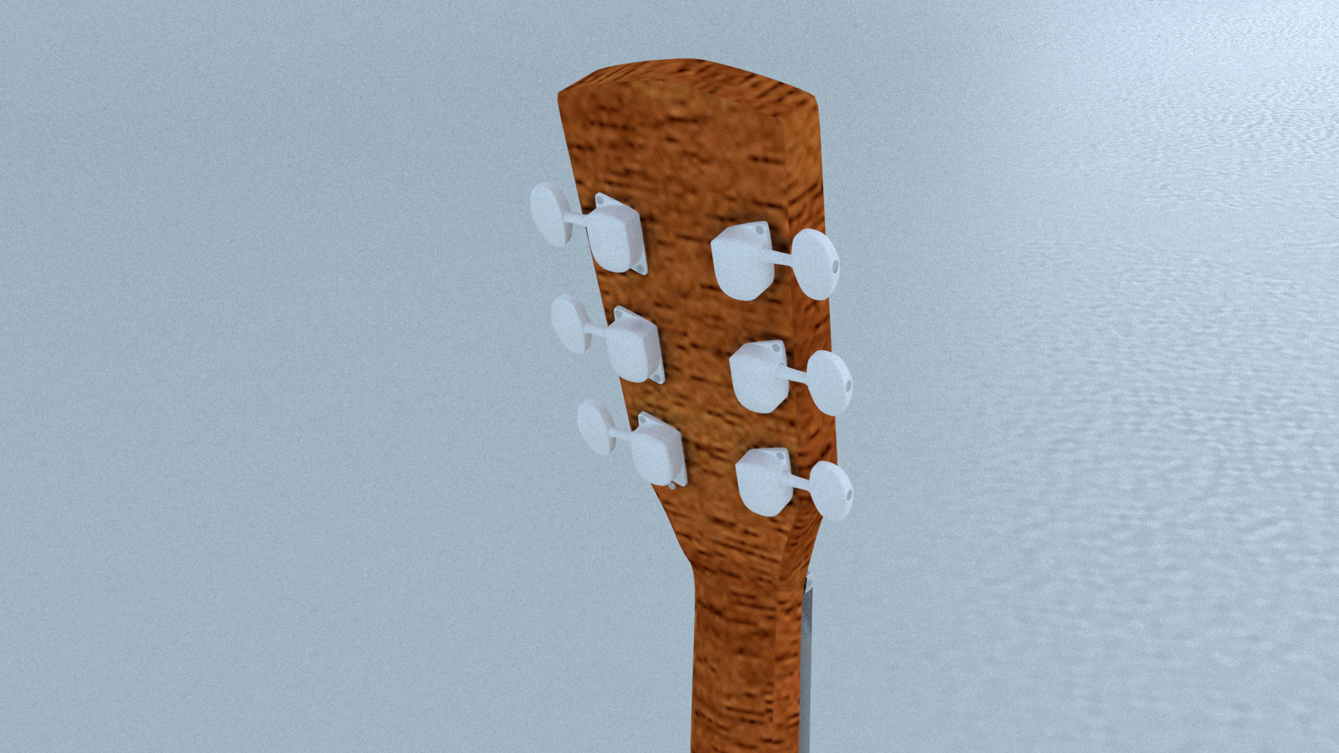 Acoustic Steel Strings guitar Game asset 3D model_5