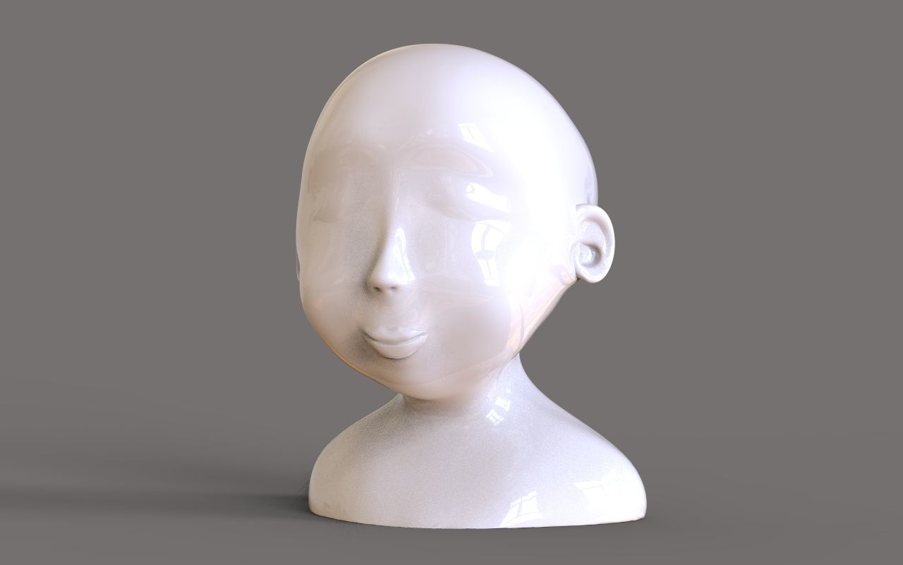 Head Flower Pot 3D print model_4