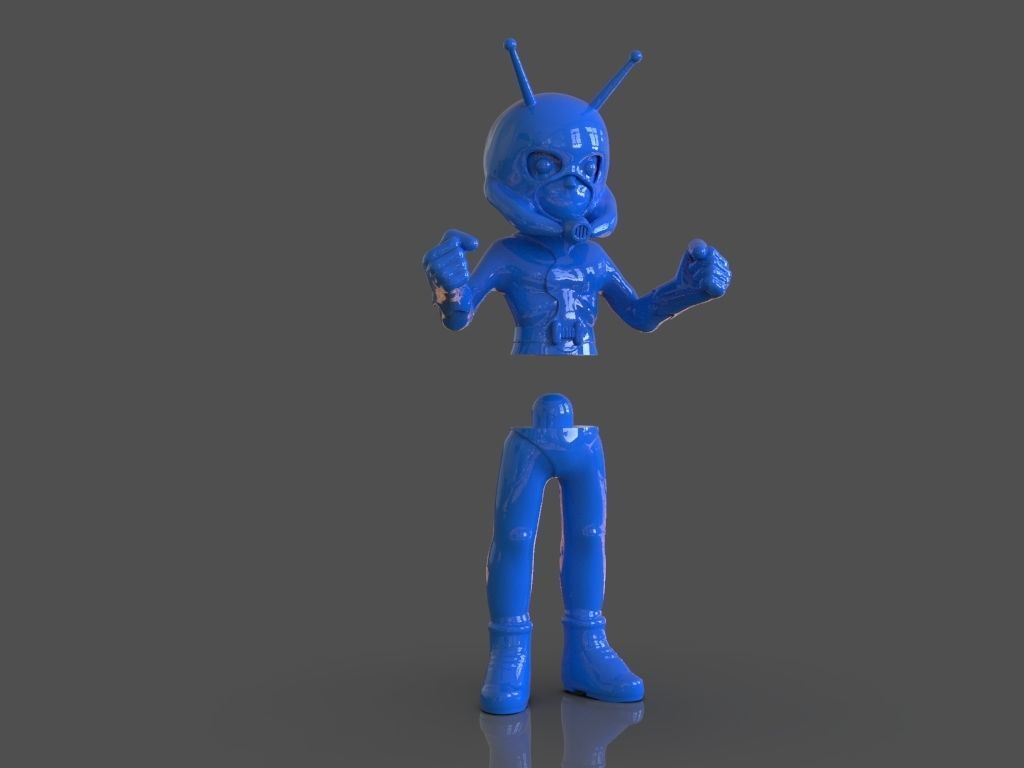 Ant Man Chibi Version 3D Print 3D model 3D printable | CGTrader