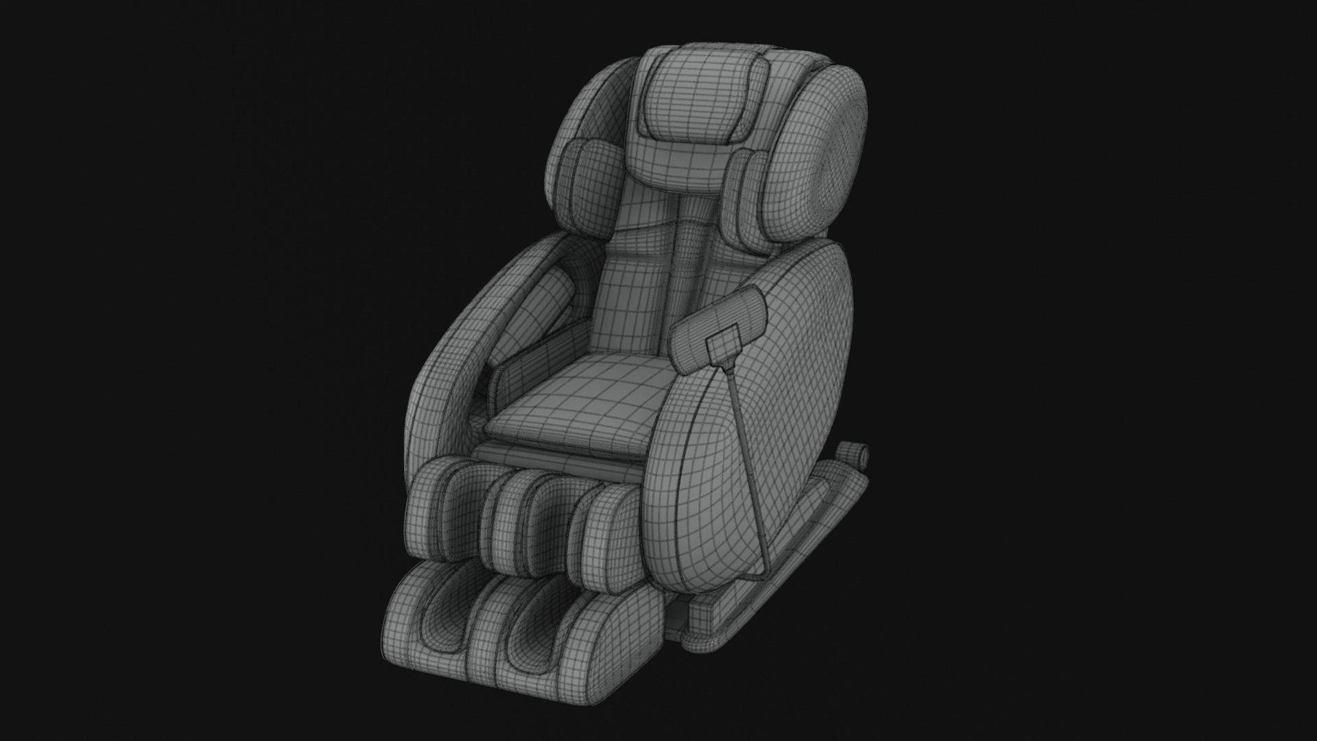 Massage Chair 3D model_10