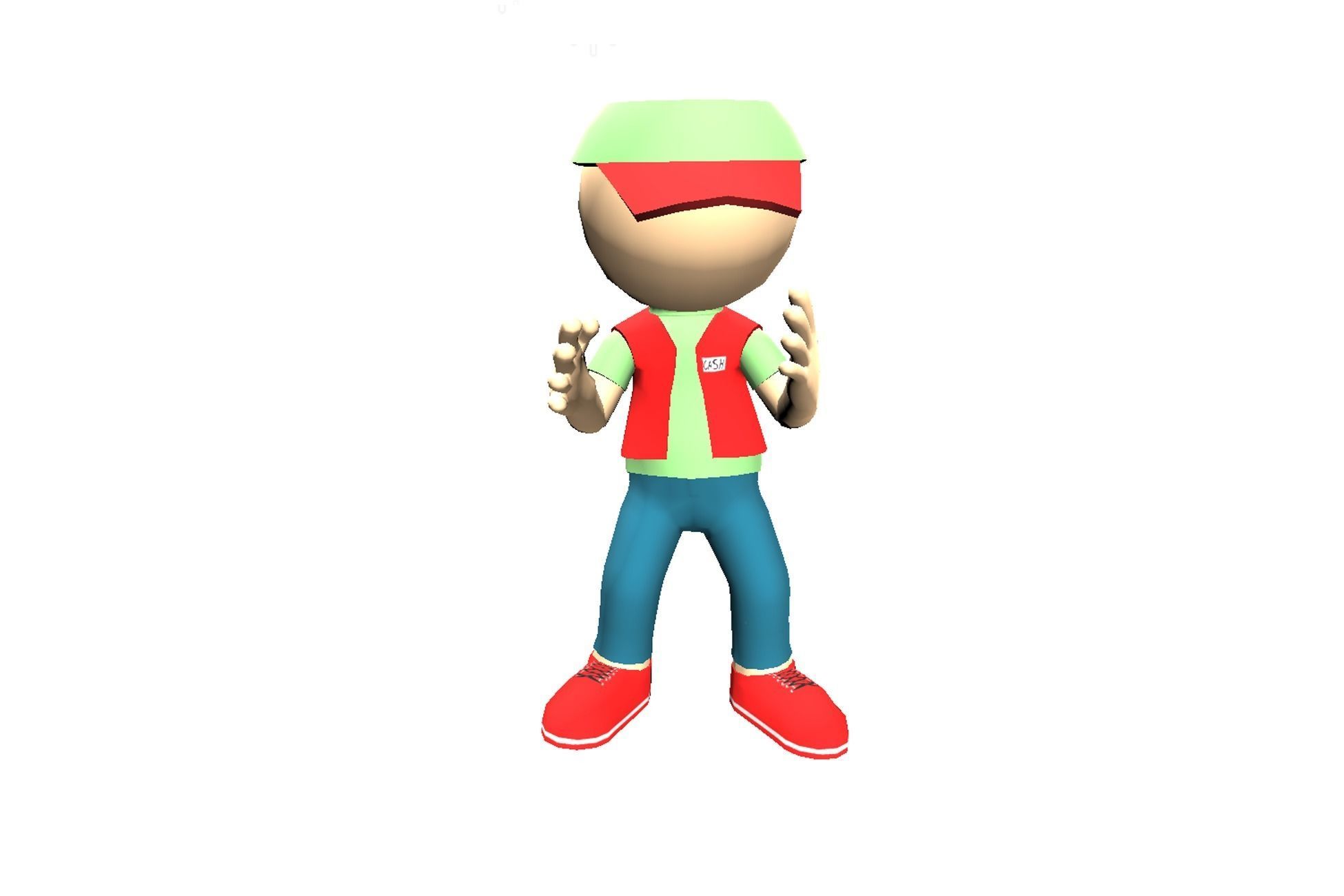 Hyper-Casual Characters Full Pack - 40 character Low-poly 3D model_45