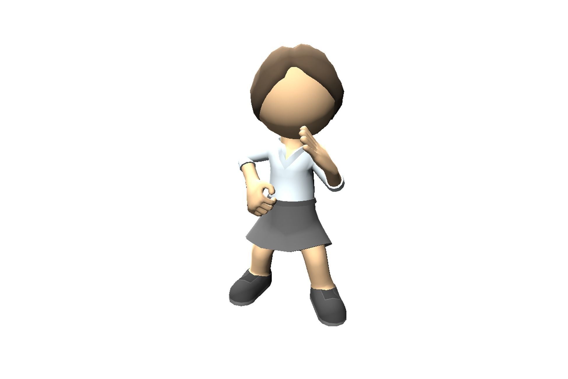 Hyper-Casual Characters Full Pack - 40 character Low-poly 3D model_18