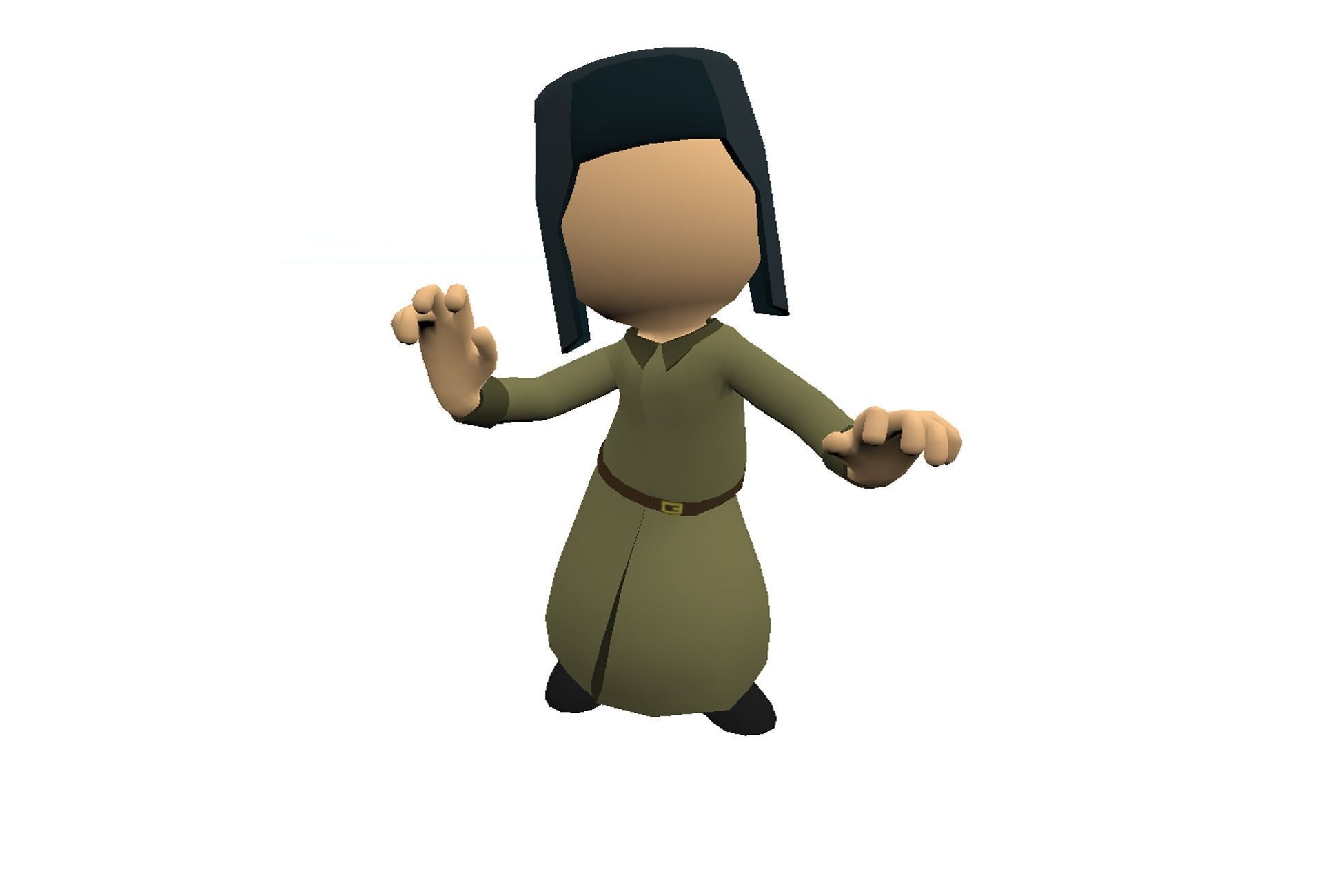 Hyper-Casual Characters Full Pack - 40 character Low-poly 3D model_14