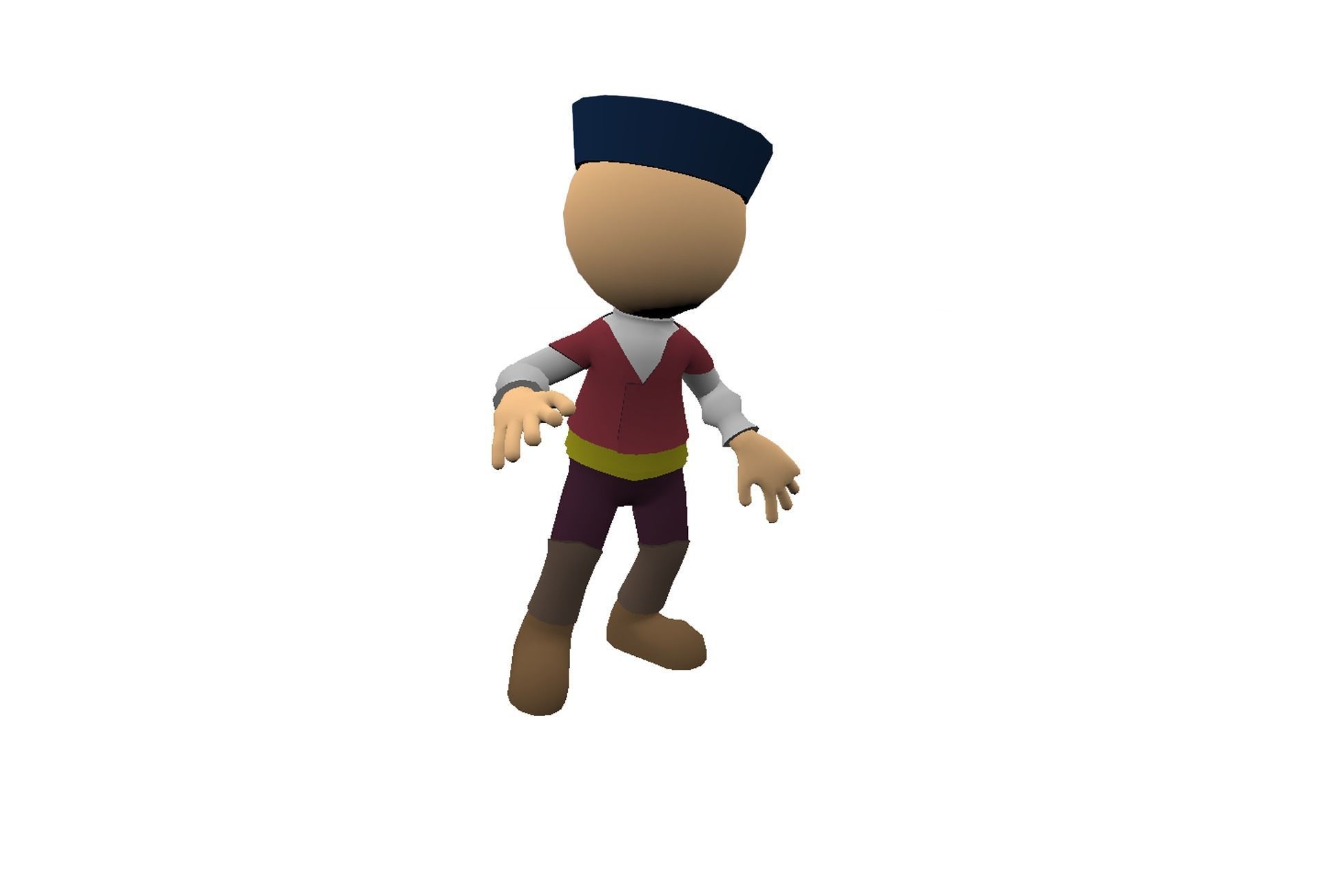 Hyper-Casual Characters Full Pack - 40 character Low-poly 3D model_24