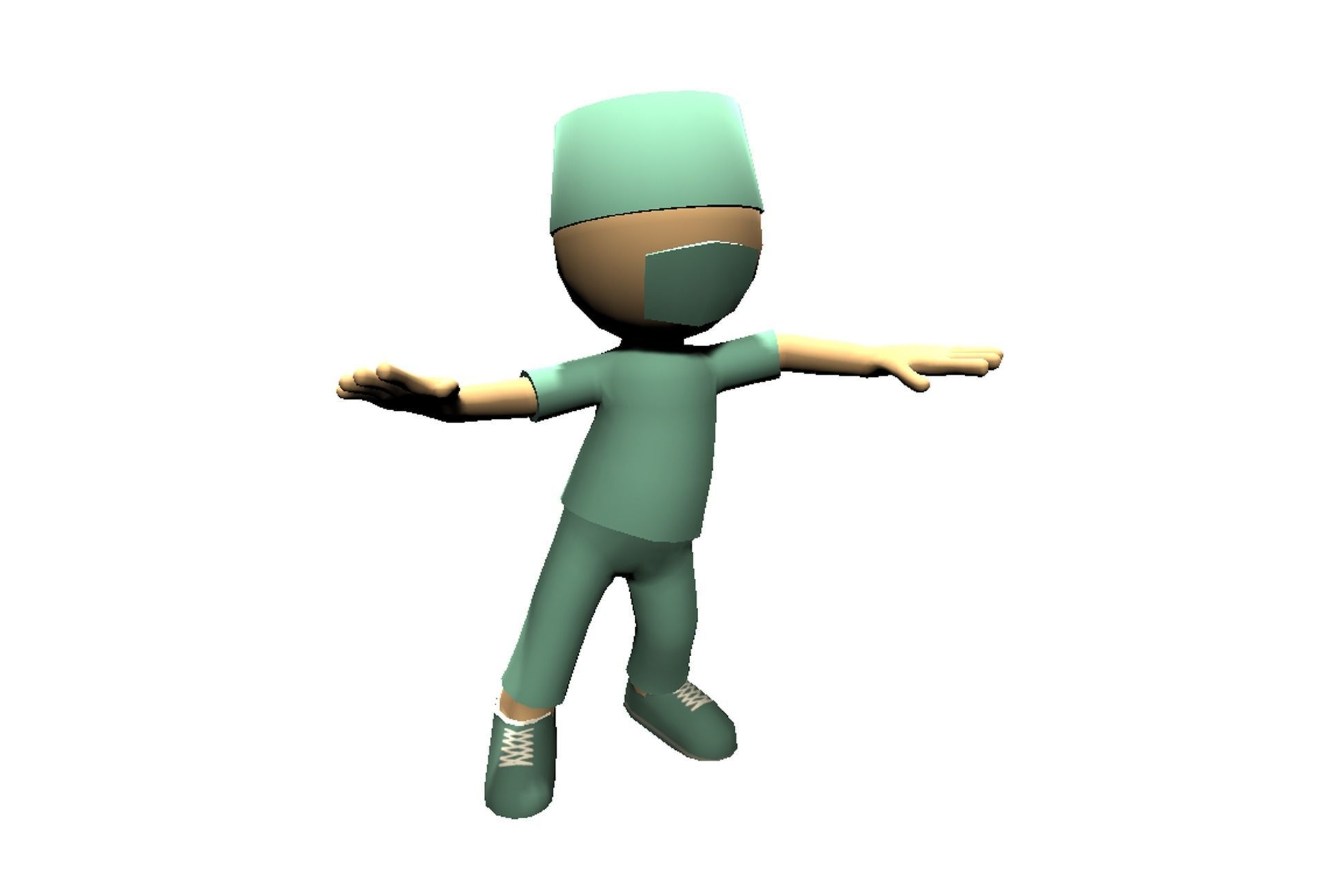 Hyper-Casual Characters Full Pack - 40 character Low-poly 3D model_25
