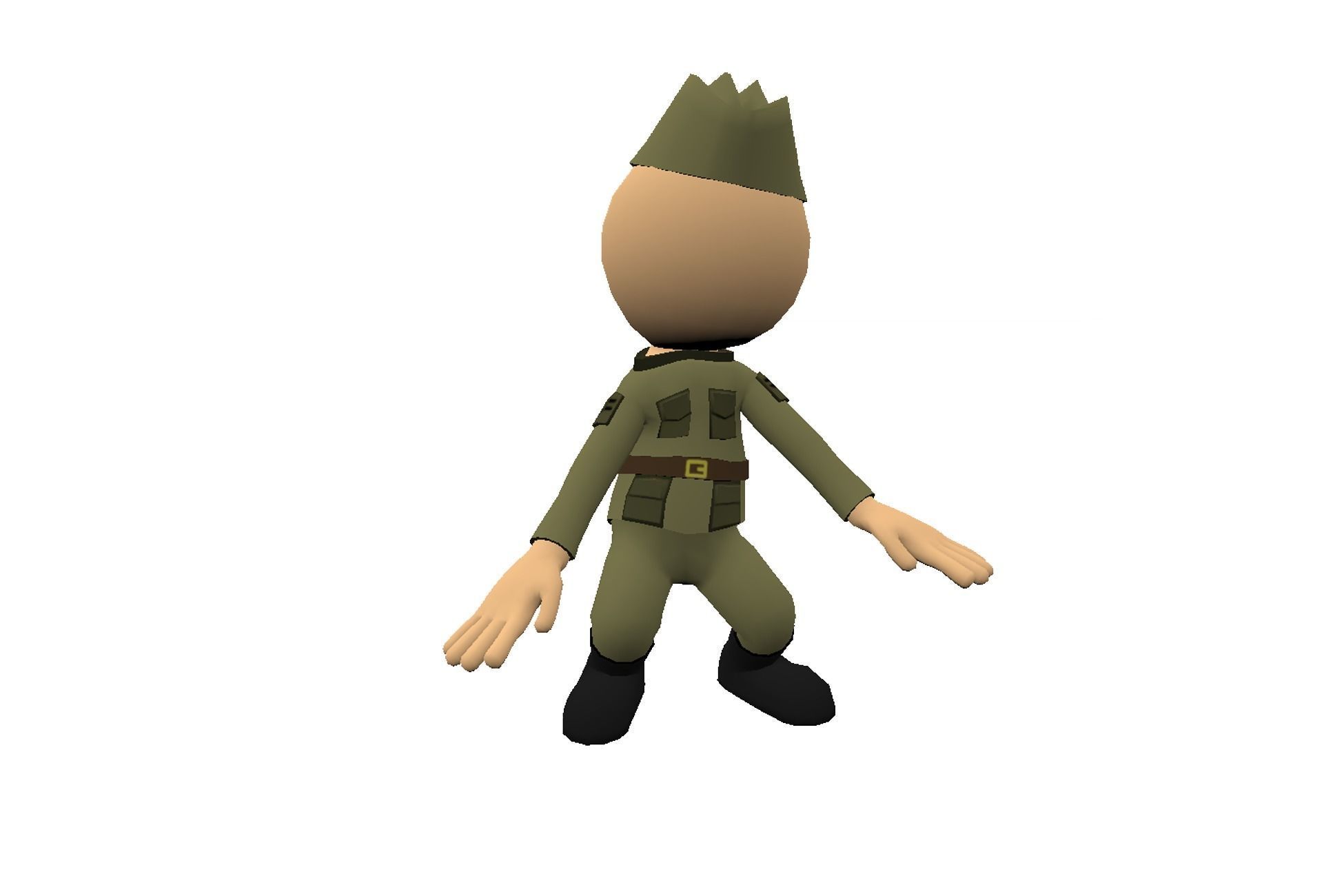 Hyper-Casual Characters Full Pack - 40 character Low-poly 3D model_10