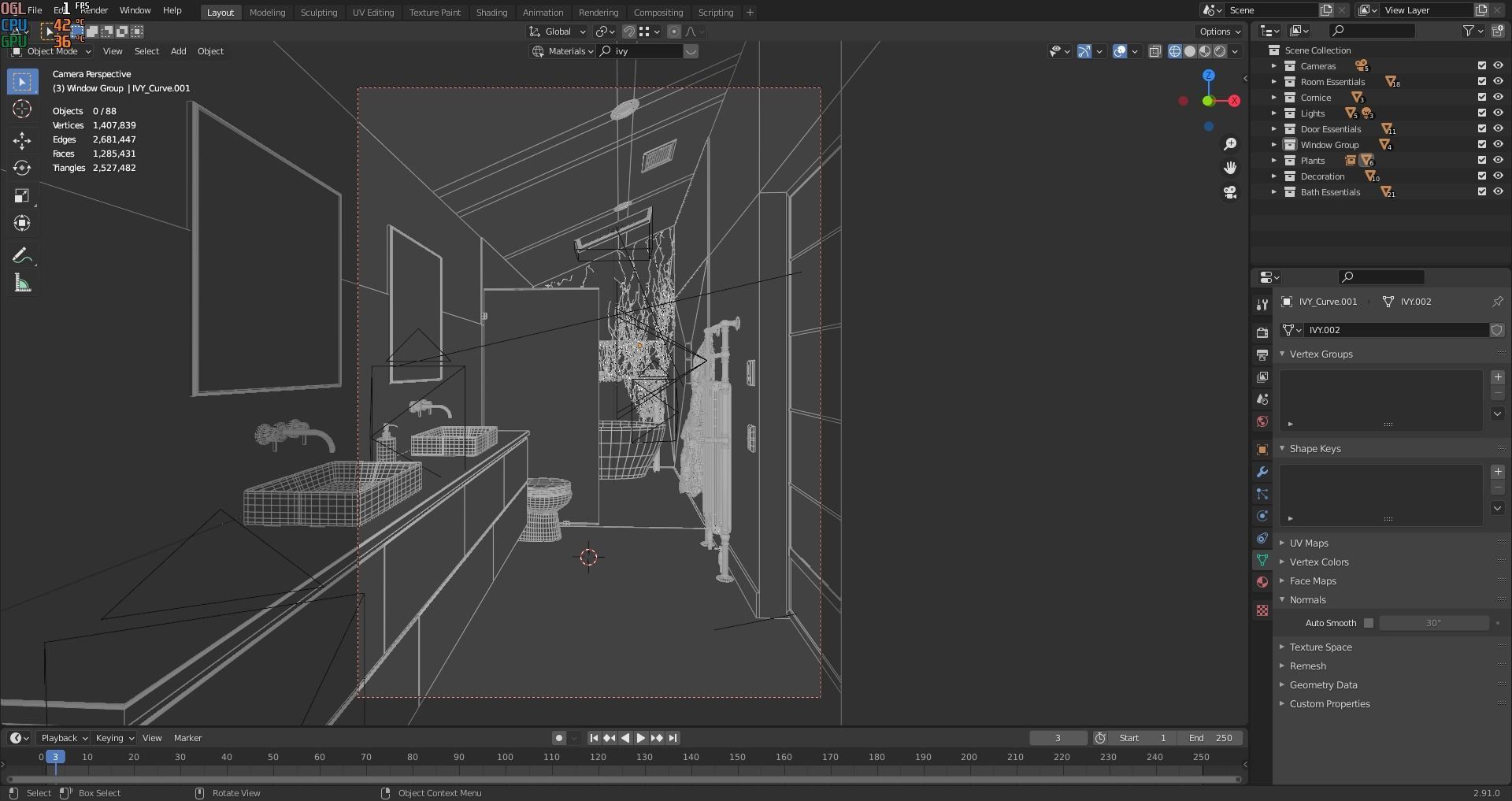Modern Bathroom 3D model_5