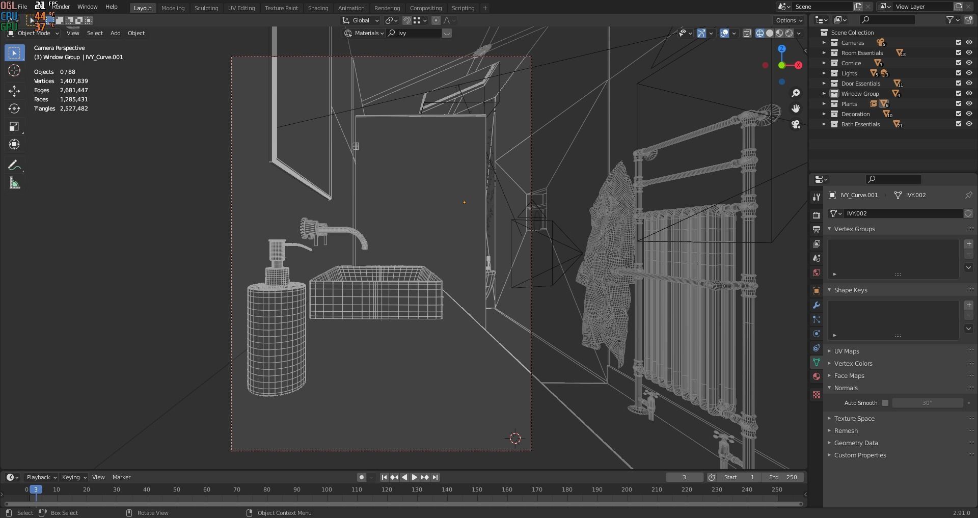 Modern Bathroom 3D model_7