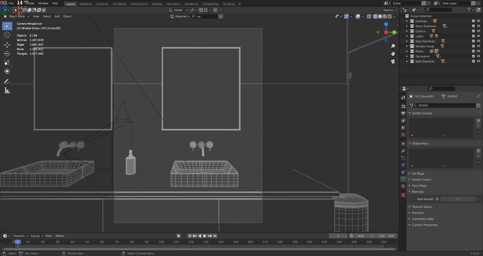 Modern Bathroom 3D model_9