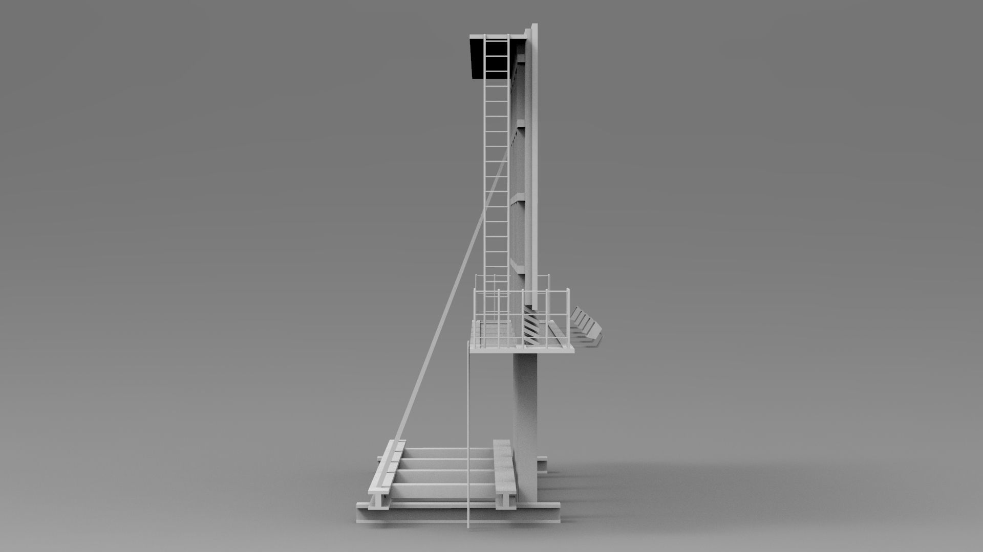 Billboards Collection billboard stand Low-poly 3D model_8