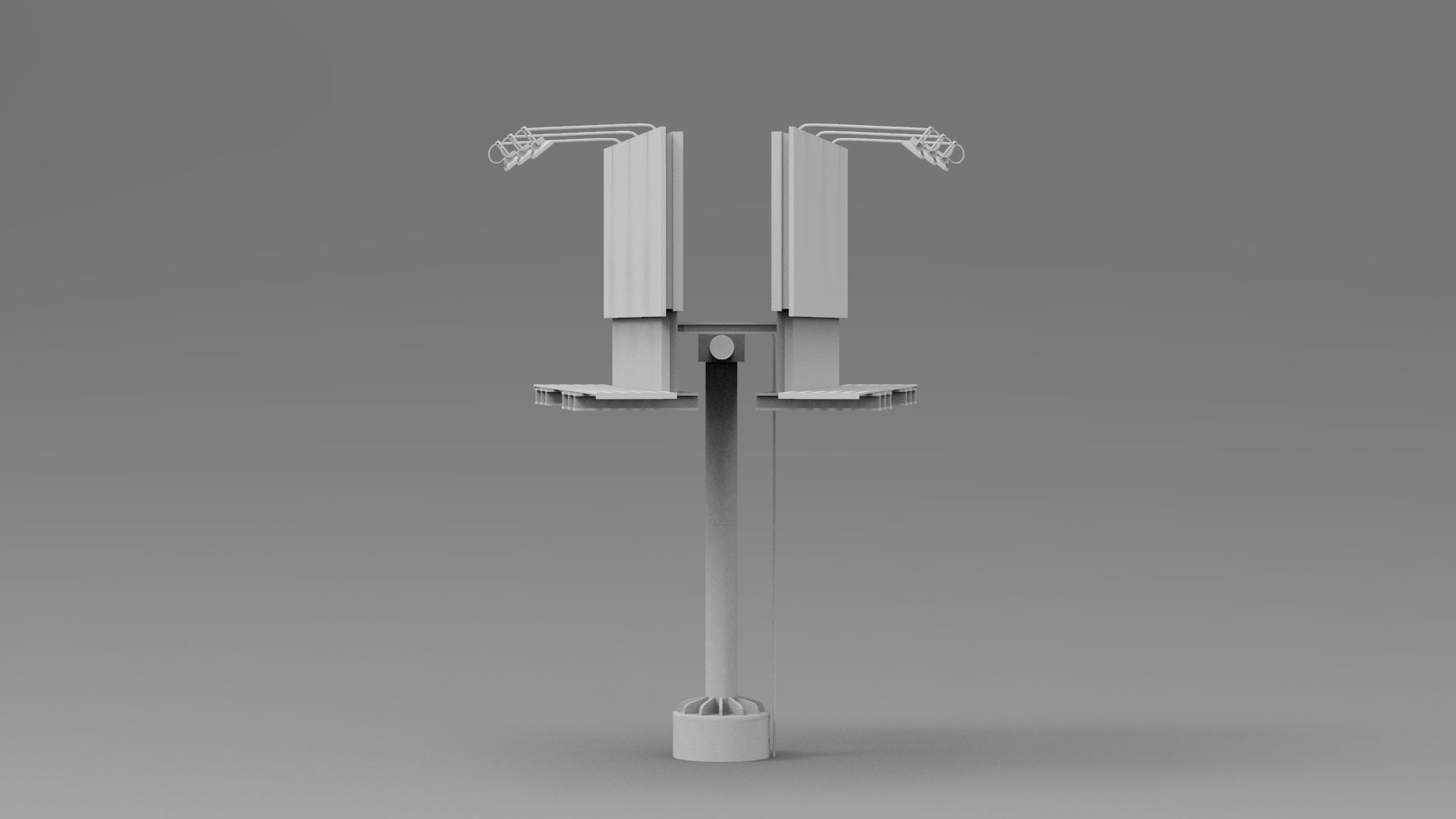 Billboards Collection billboard stand Low-poly 3D model_4