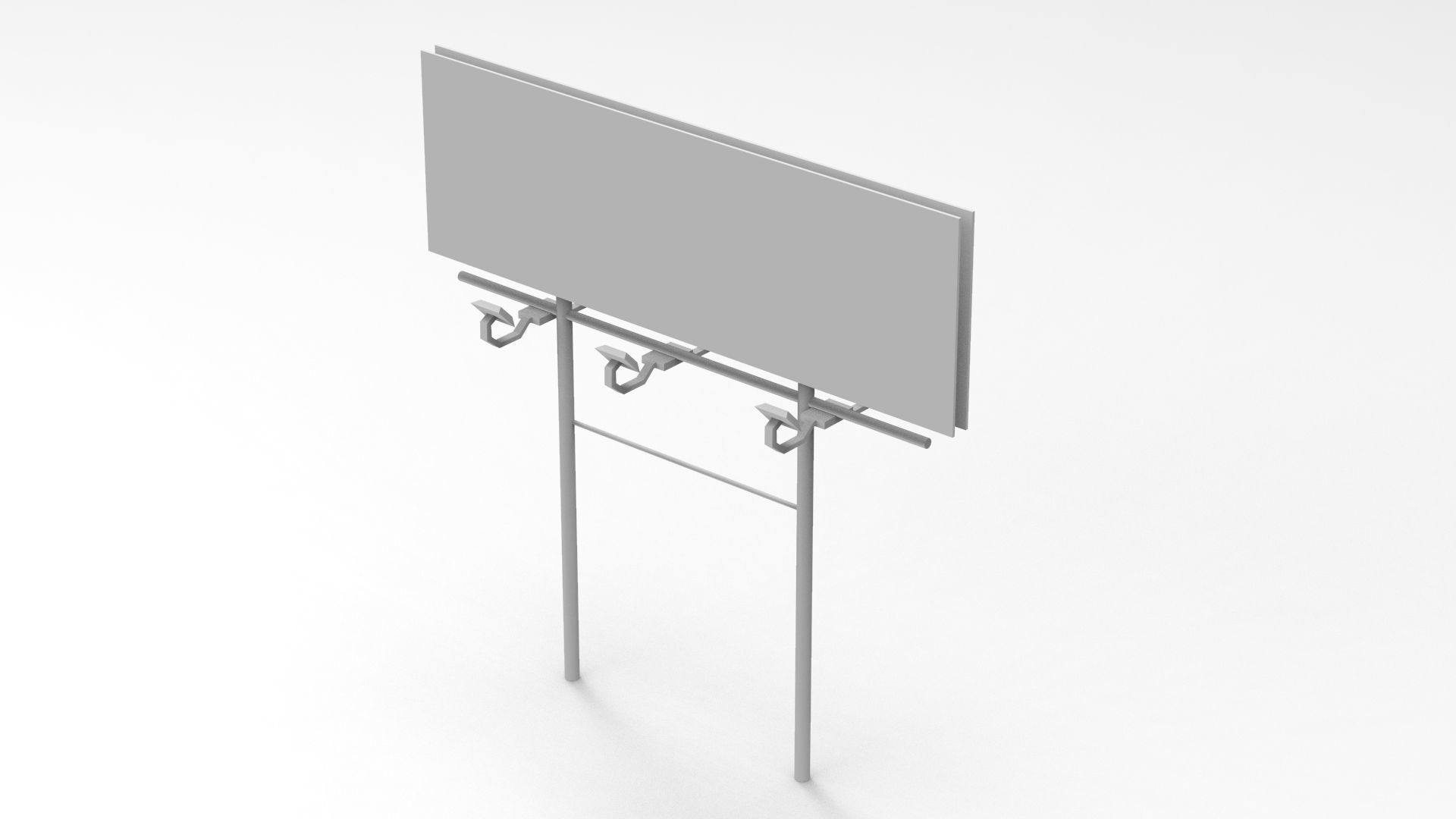 Billboards Collection billboard stand Low-poly 3D model_20