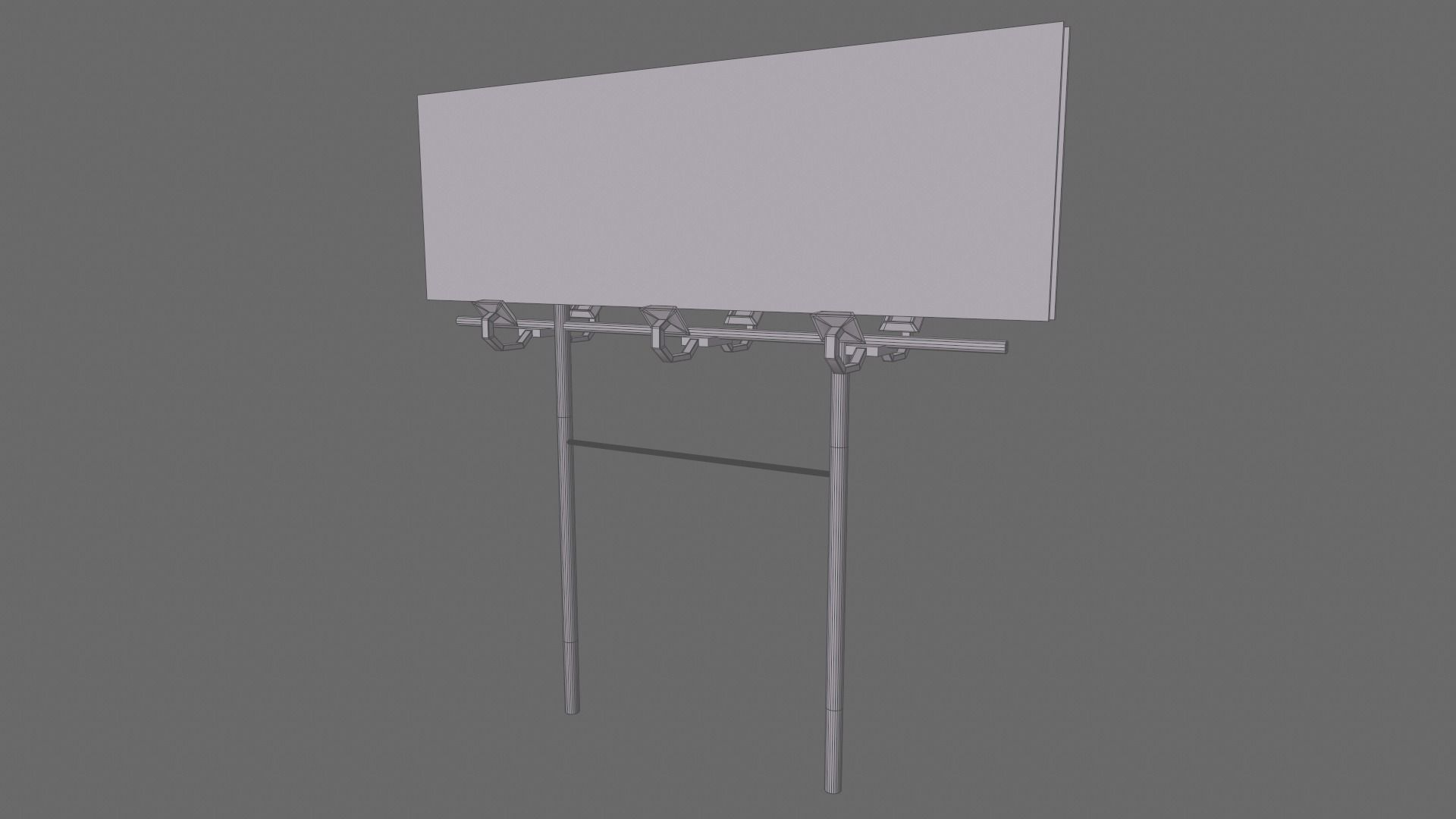 Billboards Collection billboard stand Low-poly 3D model_34