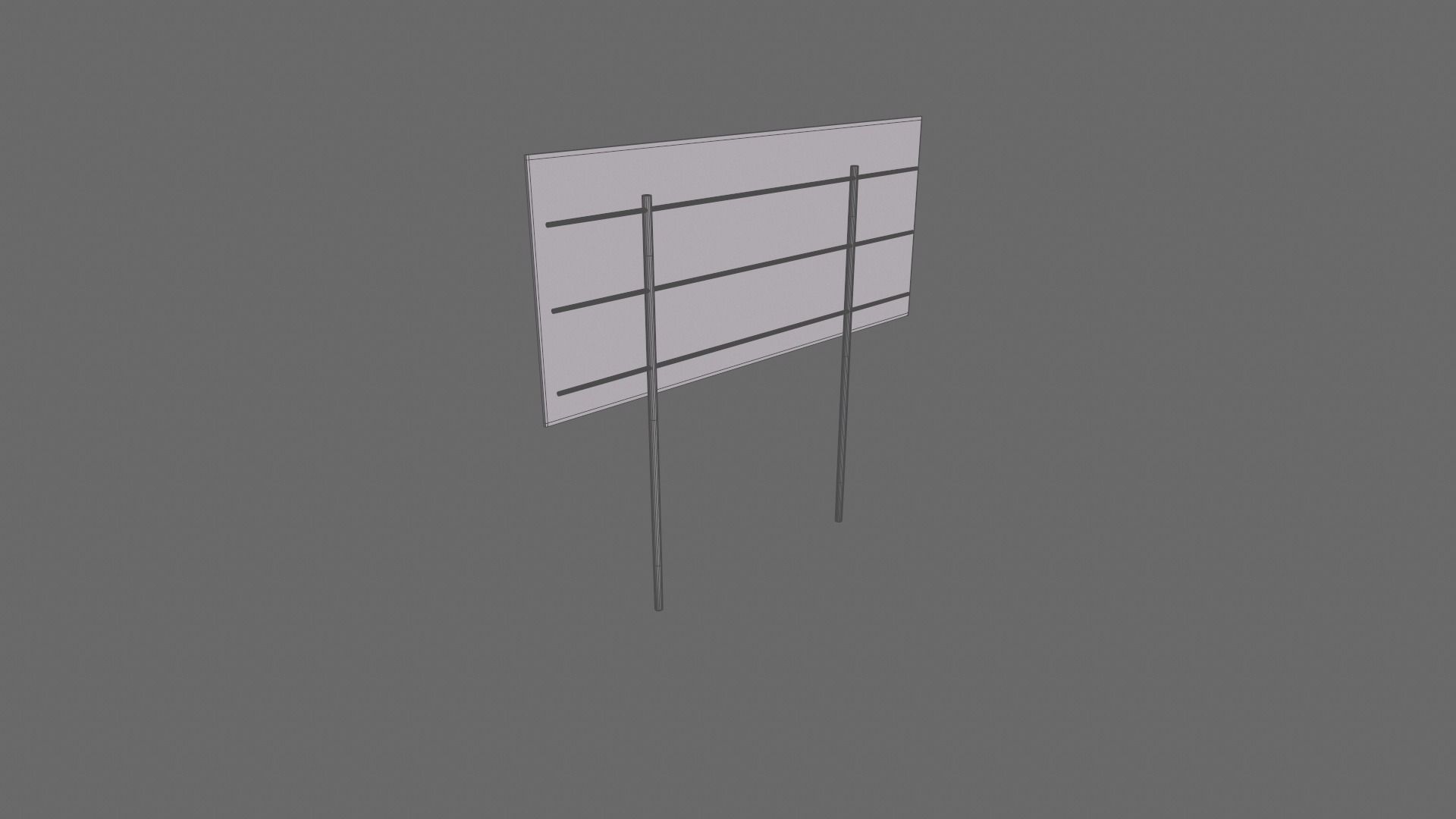 Billboards Collection billboard stand Low-poly 3D model_38