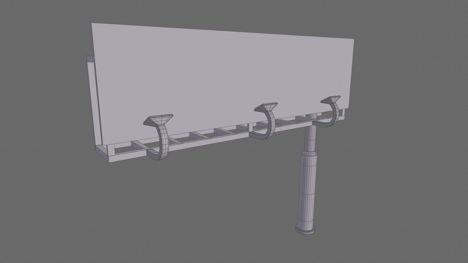 Billboards Collection billboard stand Low-poly 3D model_32