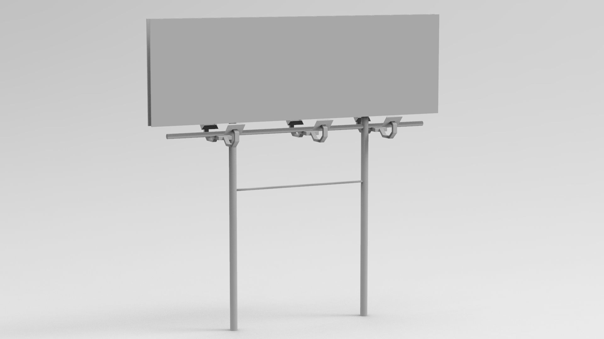 Billboards Collection billboard stand Low-poly 3D model_19