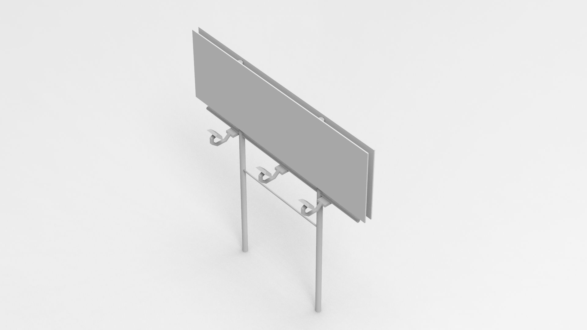 Billboards Collection billboard stand Low-poly 3D model_21