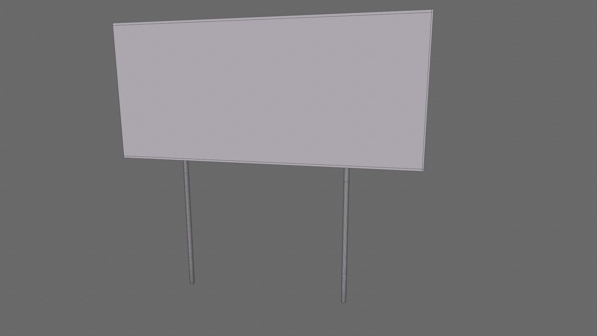 Billboards Collection billboard stand Low-poly 3D model_39
