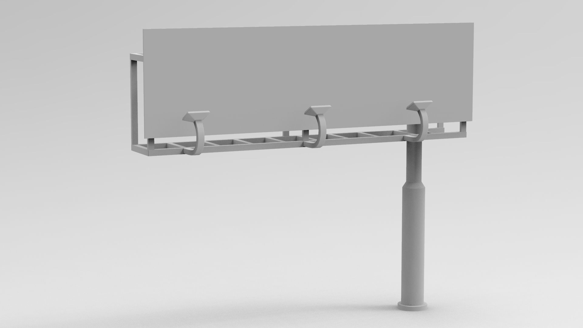 Billboards Collection billboard stand Low-poly 3D model_15