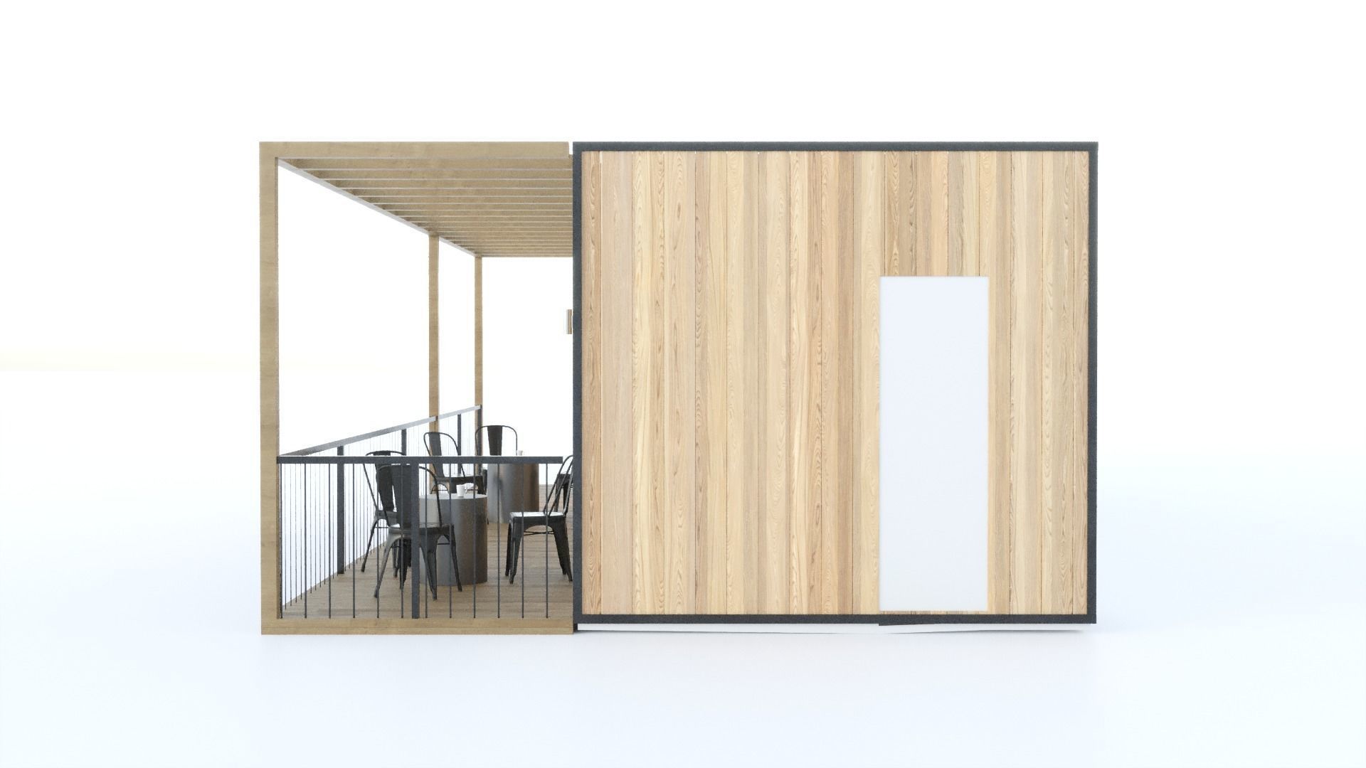 Module house cafe 3D model_5